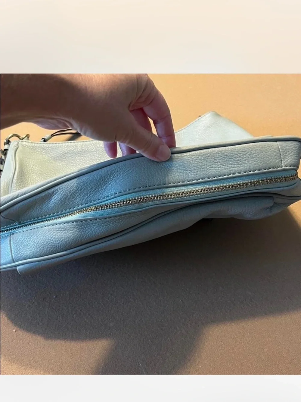 Soft Blue Leather Kate Spade Bag - Classic Women's Handbag
